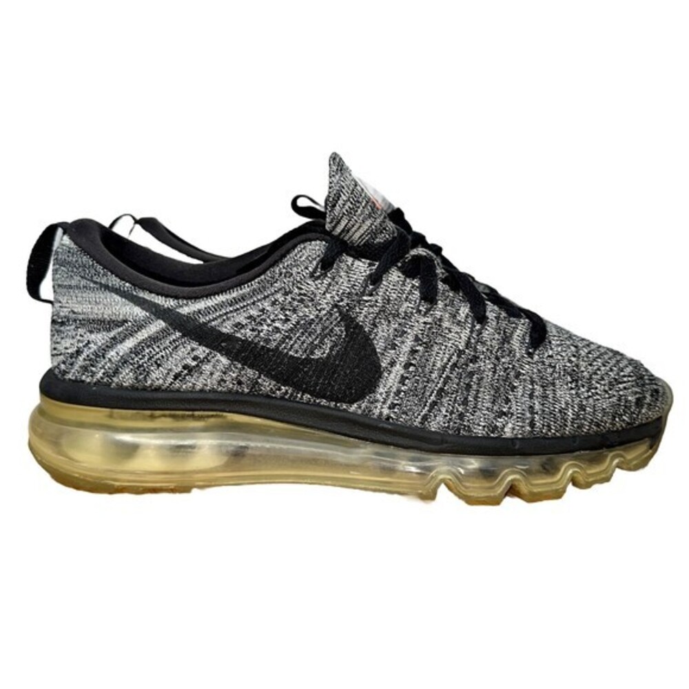 Nike Flyknit Max Oreo 620659-105 Running Shoes Black White Mens Size 7 Sneakers